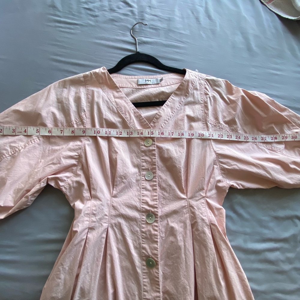 MEILLEUR MOMENT $223 Retail - Pink Button-Down V-Neck Women's Dress - Size M - Picture 10 of 10